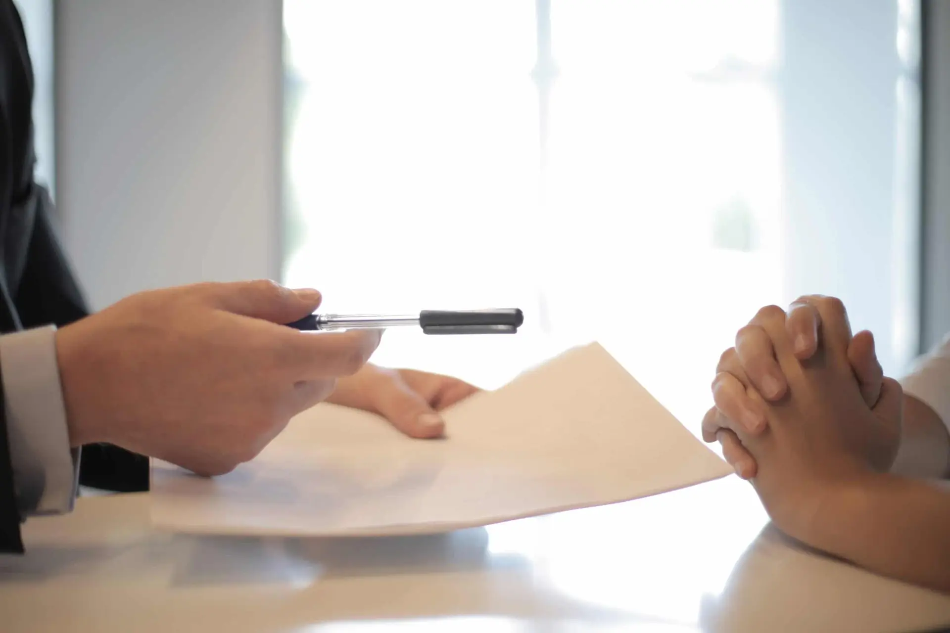 Someone Signing a loan