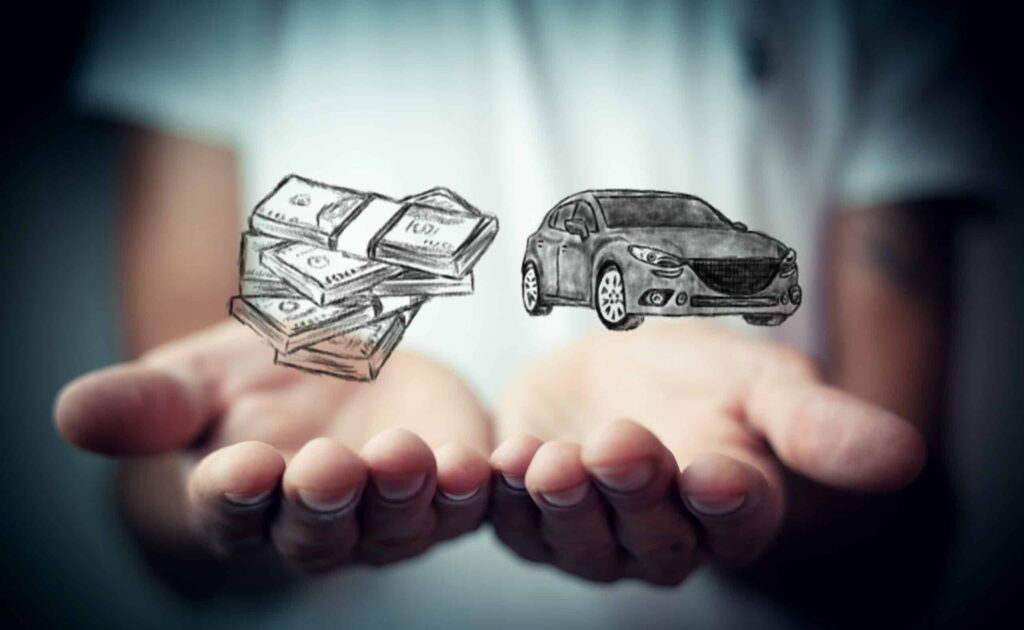 money and business concept car
