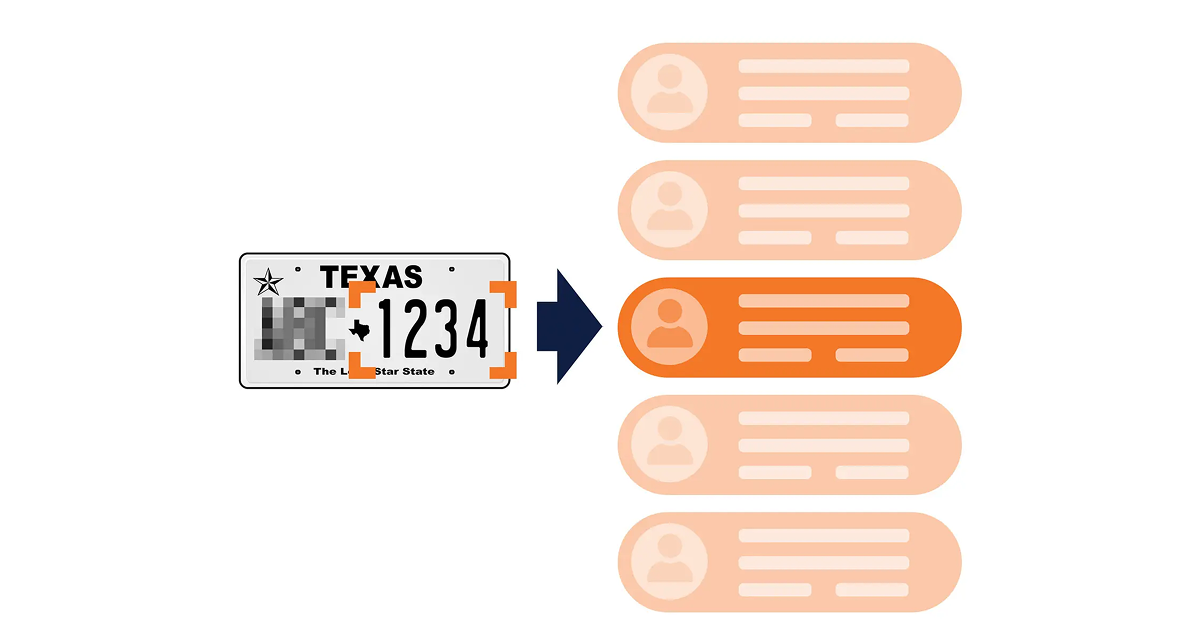 partial plate search